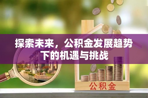 仁怀探索未来，公积金发展趋势下的机遇与挑战